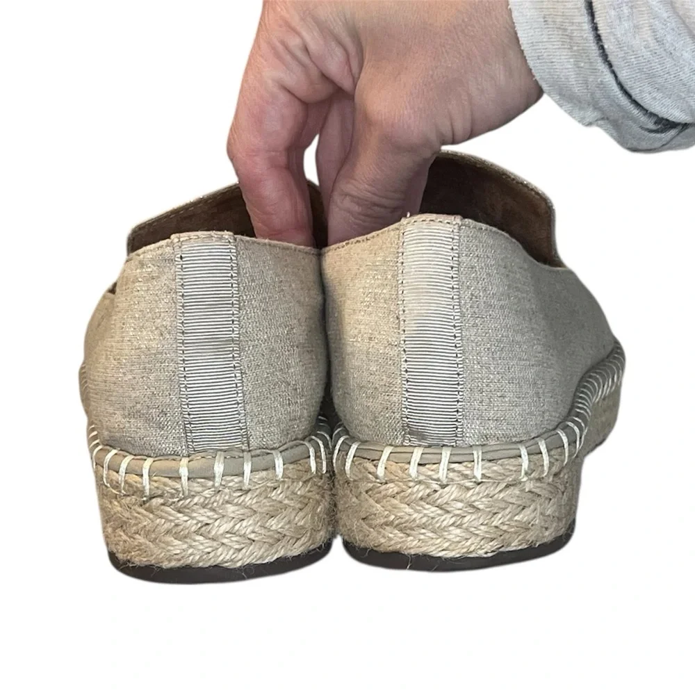 Joie Cara Metallic Beige Espadrille Flats